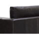 Anakin Light Oak / Tuscany Warm Black Leather Sofa